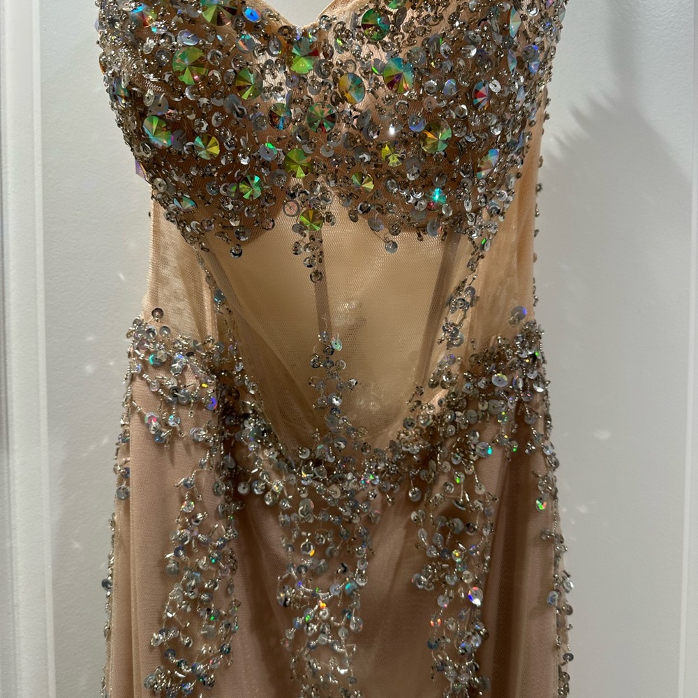 Sparkling Crystal Embellished Gown